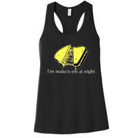 IM MakeN Em At Night Cheese Sandwich Women's Racerback Tank