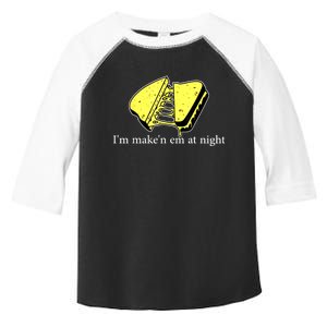 IM MakeN Em At Night Cheese Sandwich Toddler Fine Jersey T-Shirt