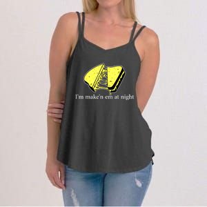 IM MakeN Em At Night Cheese Sandwich Women's Strappy Tank