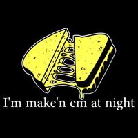 IM MakeN Em At Night Cheese Sandwich Women's Crop Top Tee