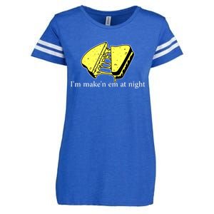 IM MakeN Em At Night Cheese Sandwich Enza Ladies Jersey Football T-Shirt