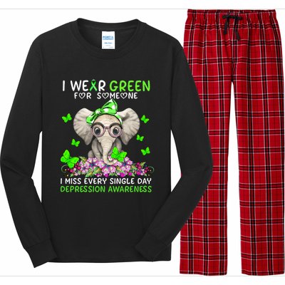 I Miss Every Single Day Depression Awareness Cool Gift Long Sleeve Pajama Set