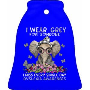 I Miss Every Single Day Dyslexia Awareness Funny Gift Ceramic Bell Ornament