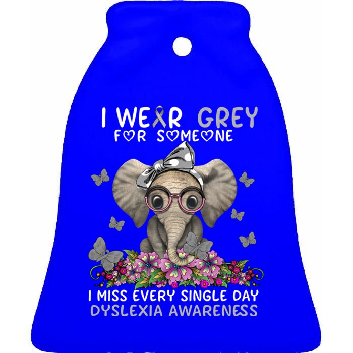 I Miss Every Single Day Dyslexia Awareness Funny Gift Ceramic Bell Ornament