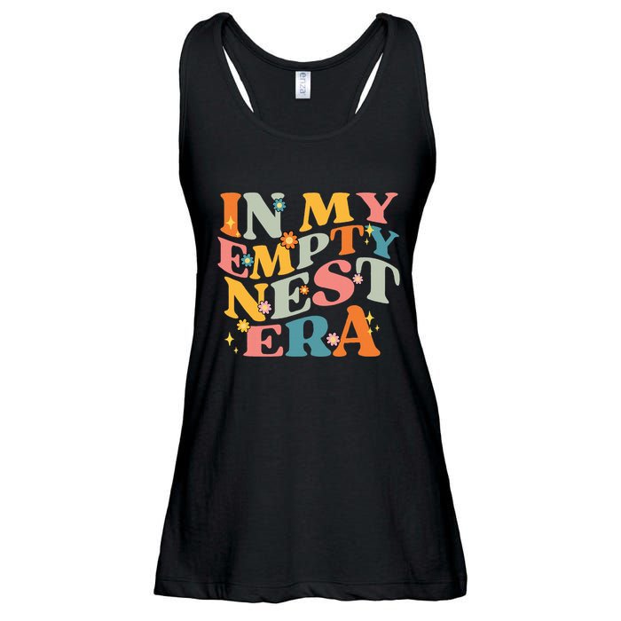 In My Empty Nest Era Empty Nester Parent Mom Groovy Retro Ladies Essential Flowy Tank