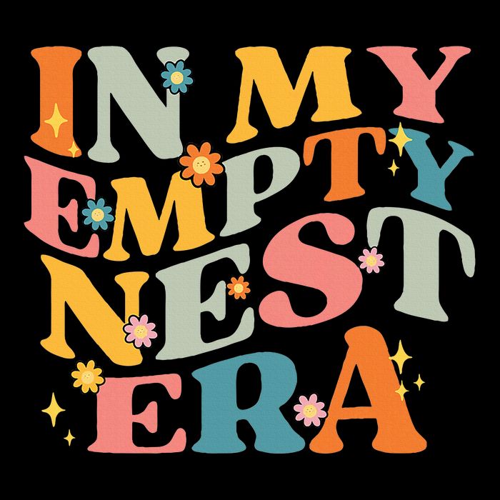 In My Empty Nest Era Empty Nester Parent Mom Groovy Retro Ladies Essential Flowy Tank