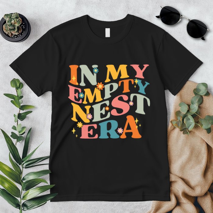 In My Empty Nest Era Empty Nester Parent Mom Groovy Retro Premium T-Shirt