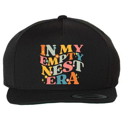 In My Empty Nest Era Empty Nester Parent Mom Groovy Retro Wool Snapback Cap