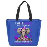 I Miss Every Single Day Fibromyalgia Awareness Gift Zip Tote Bag