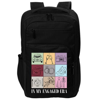 In My Engaged Era Retro Bride Wedding Engagement Impact Tech Backpack