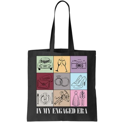 In My Engaged Era Retro Bride Wedding Engagement Tote Bag