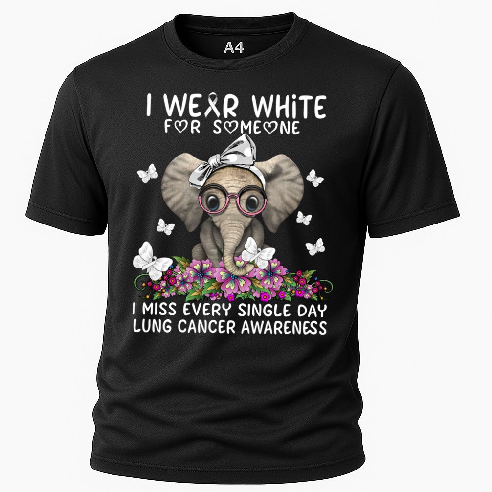 I Miss Every Single Day Lung Cancer Awareness Gift Cooling Performance Crew T-Shirt