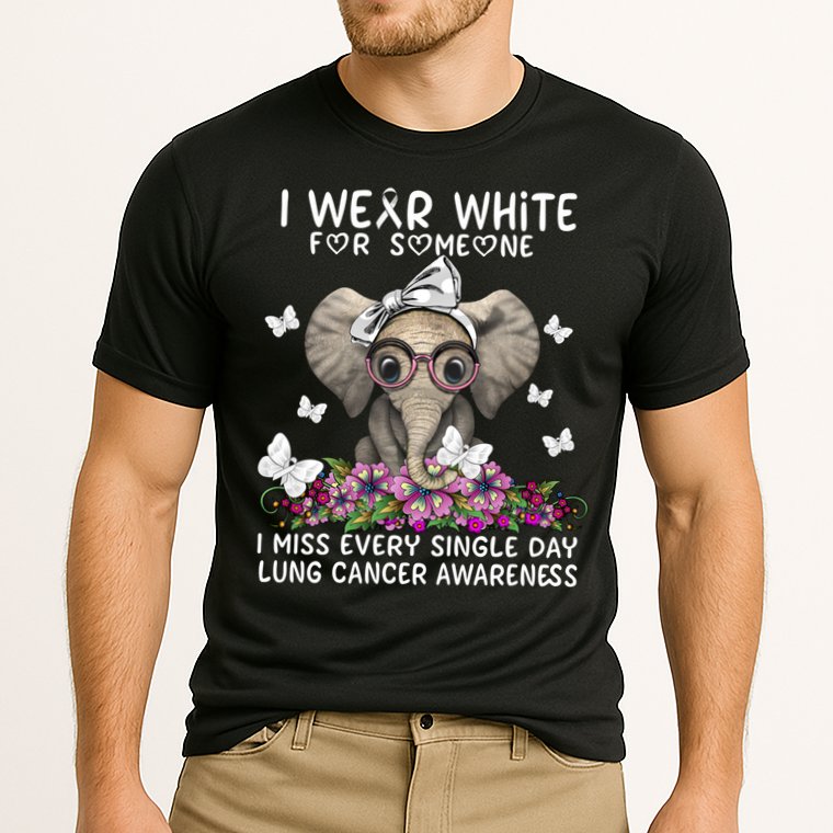 I Miss Every Single Day Lung Cancer Awareness Gift Cooling Performance Crew T-Shirt