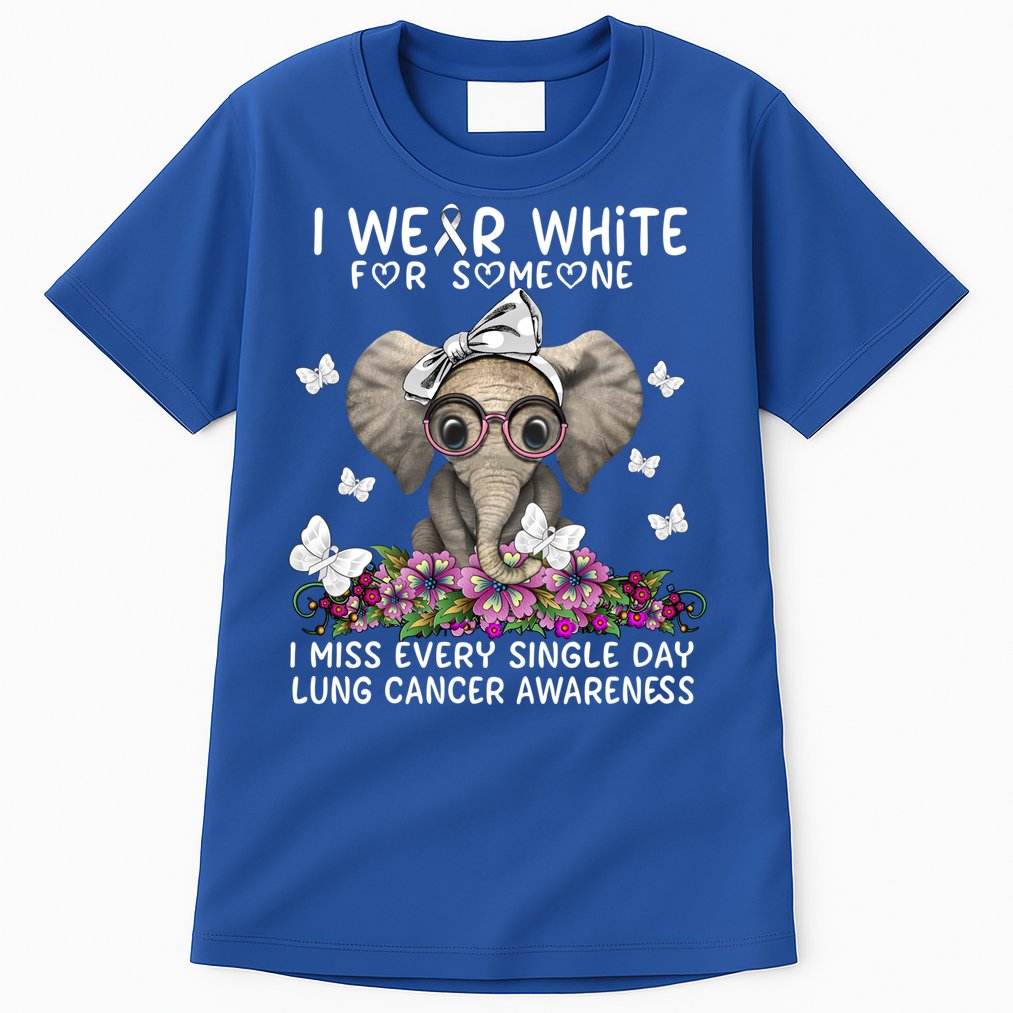 I Miss Every Single Day Lung Cancer Awareness Gift Tall T-Shirt