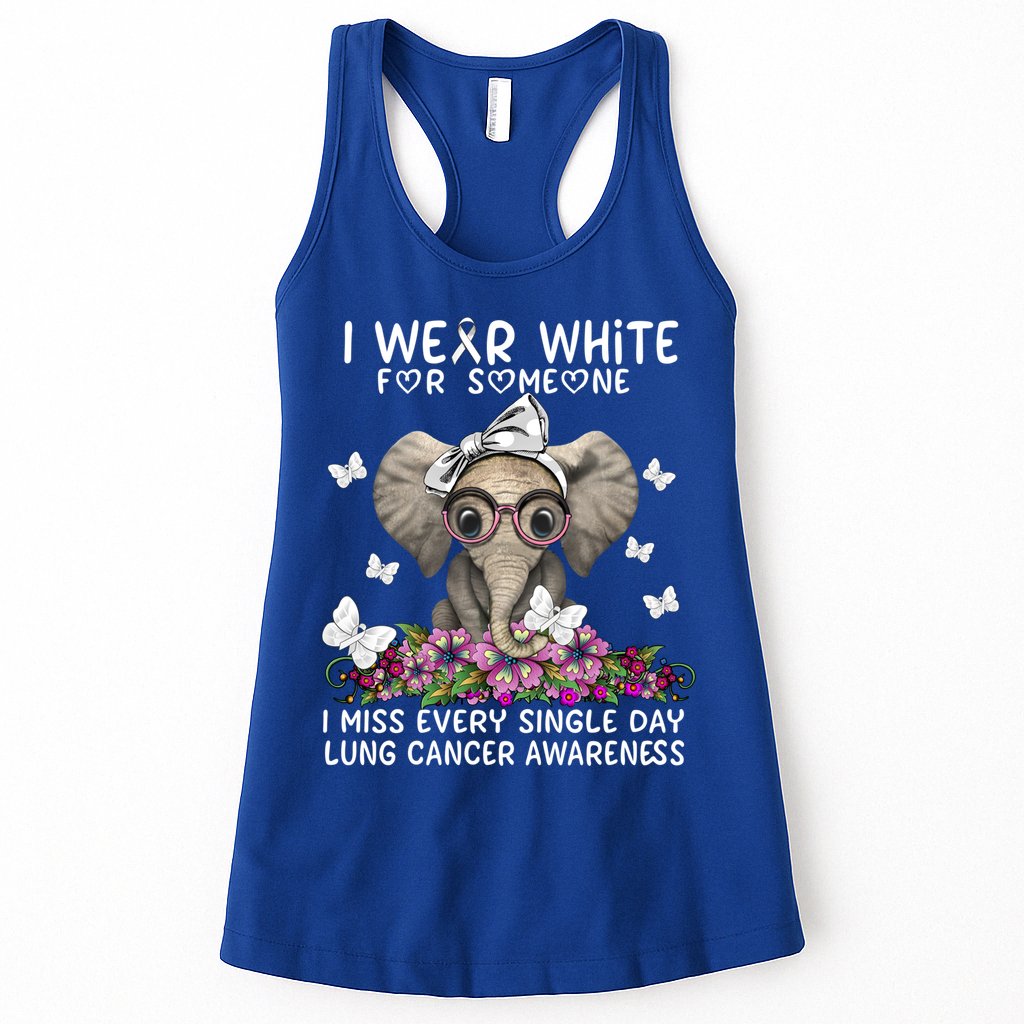 I Miss Every Single Day Lung Cancer Awareness Gift Womens Tank Top