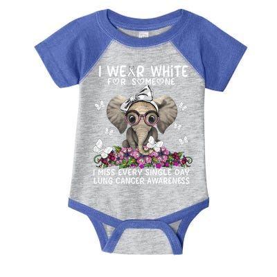 I Miss Every Single Day Lung Cancer Awareness Gift Infant Baby Jersey Bodysuit