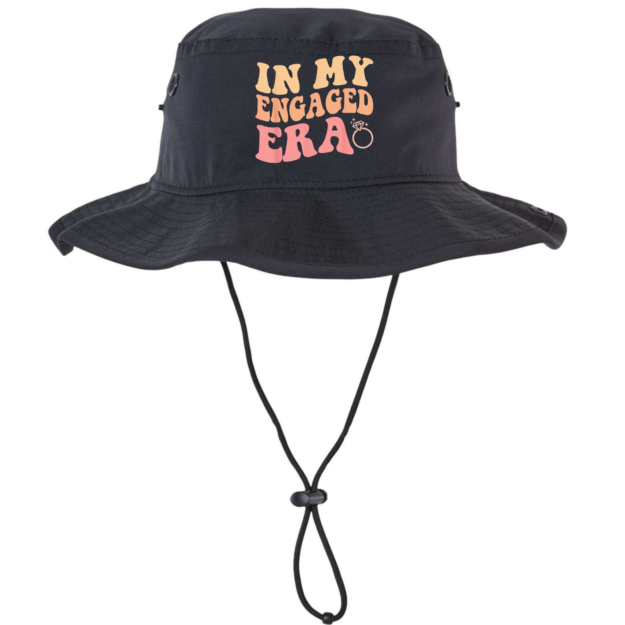 In My Engaged Era Groovy Bride Bachelorette Party Bridesmaid Bucket Hat