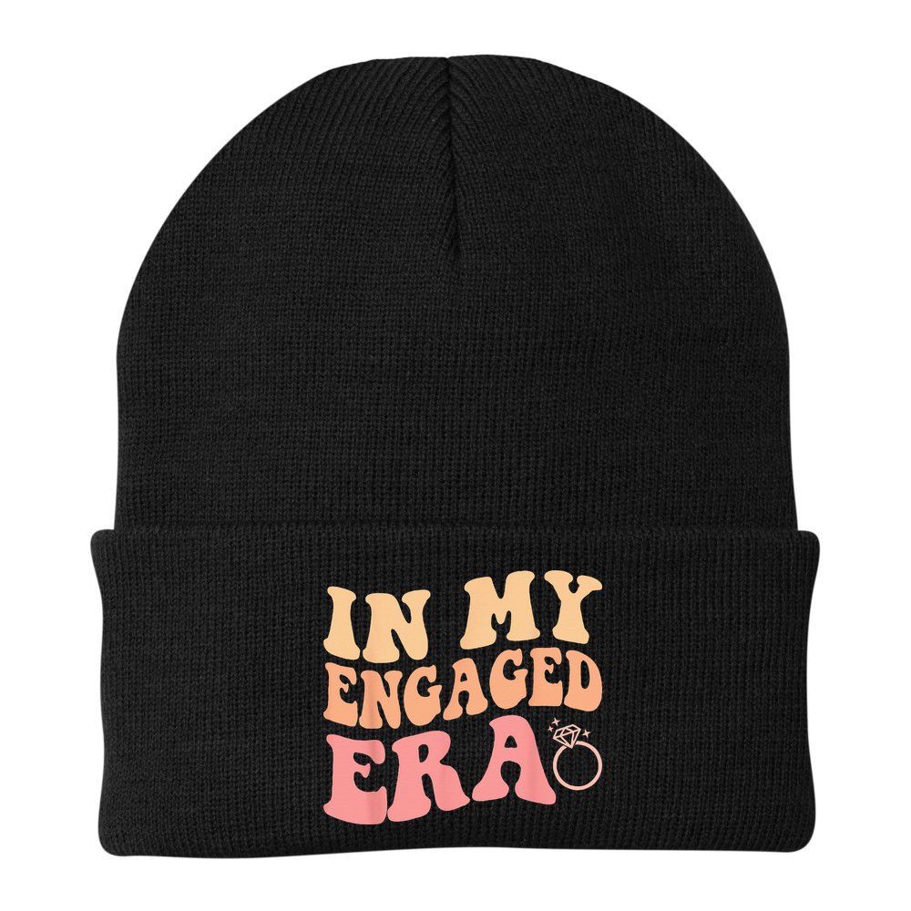 In My Engaged Era Groovy Bride Bachelorette Party Bridesmaid Beanie