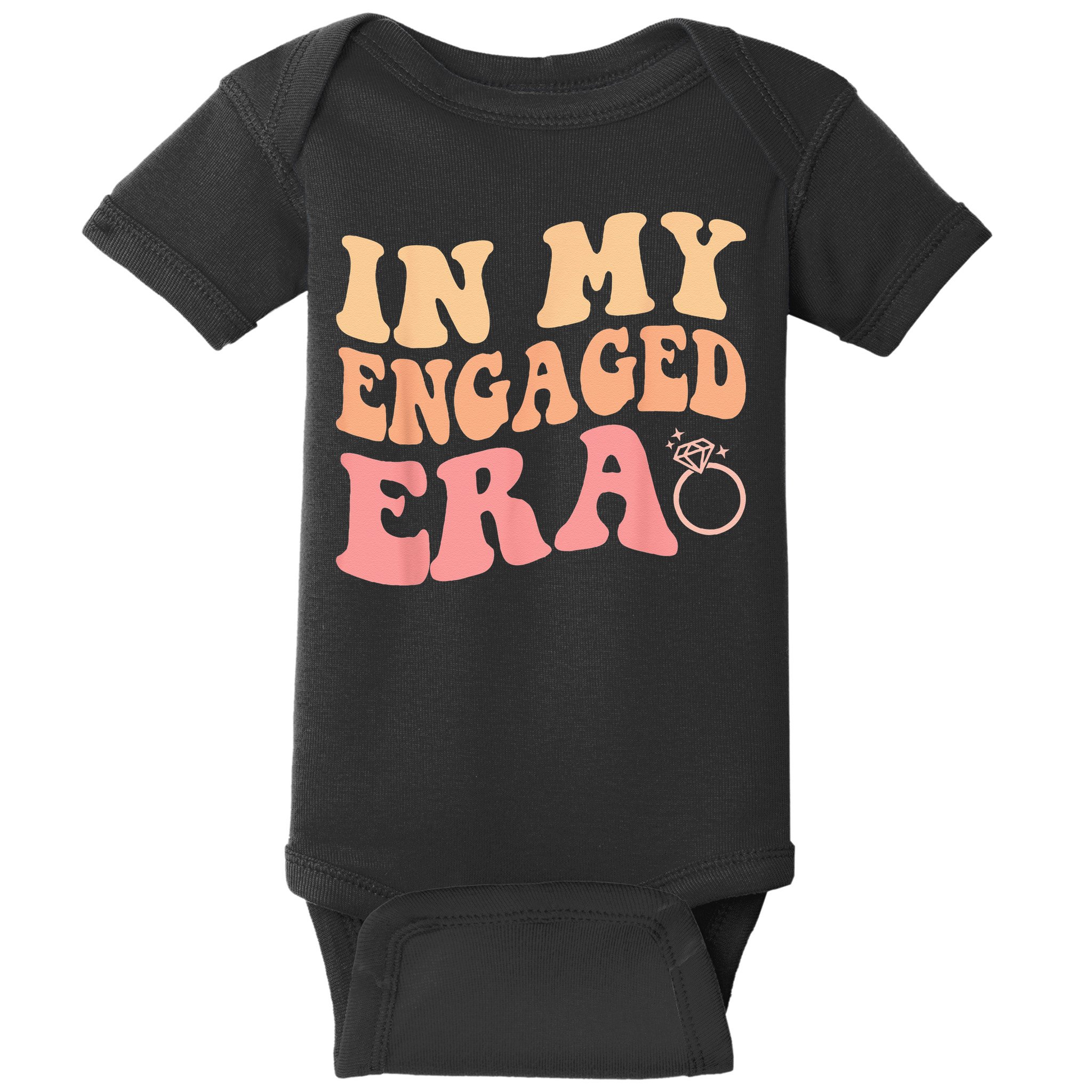 In My Engaged Era Groovy Bride Bachelorette Party Bridesmaid Baby Bodysuit