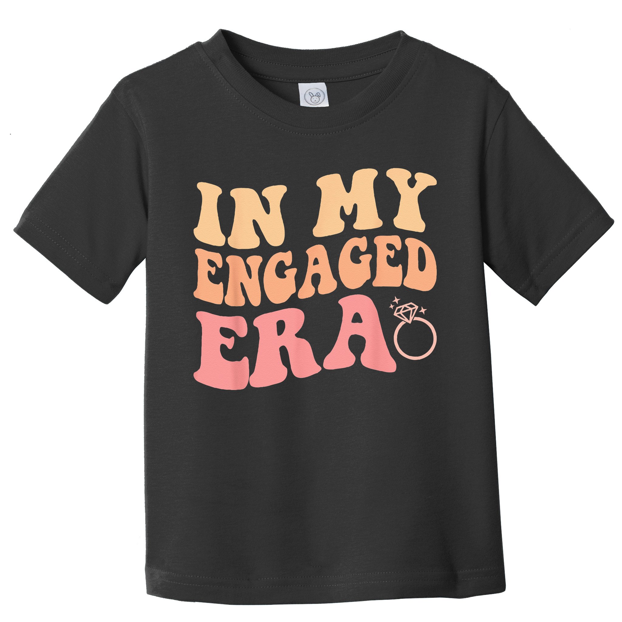 In My Engaged Era Groovy Bride Bachelorette Party Bridesmaid Toddler T-Shirt