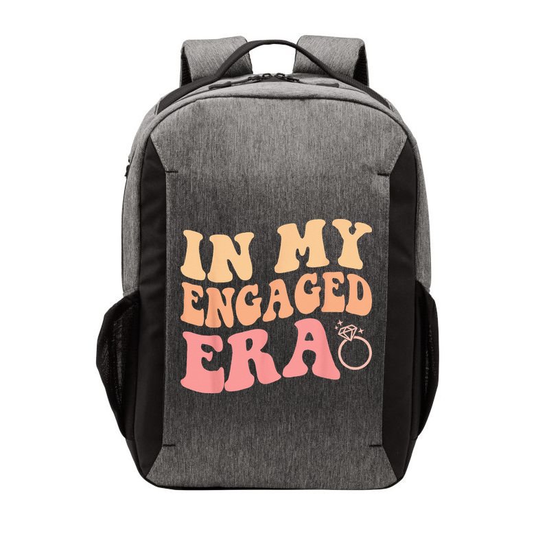 In My Engaged Era Groovy Bride Bachelorette Party Bridesmaid Vector Backpack