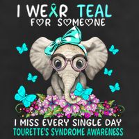 I Miss Every Single Day Tourette's Syndrome Awareness Gift 7 Panel Mesh Trucker Snapback Hat