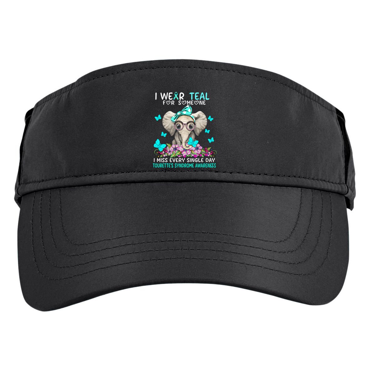 I Miss Every Single Day Tourette's Syndrome Awareness Gift Adult Drive Performance Visor