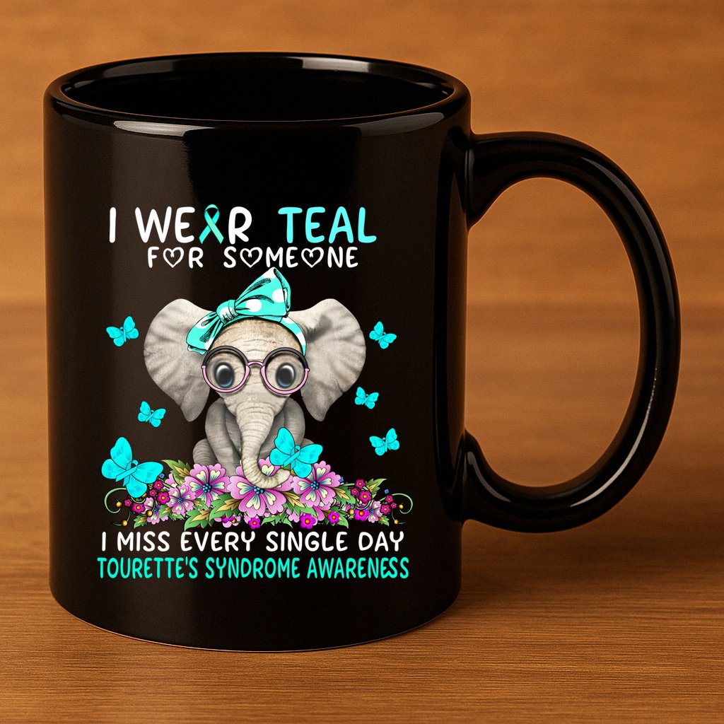 I Miss Every Single Day Tourette's Syndrome Awareness Gift 11oz C Handle Ceramic Mug