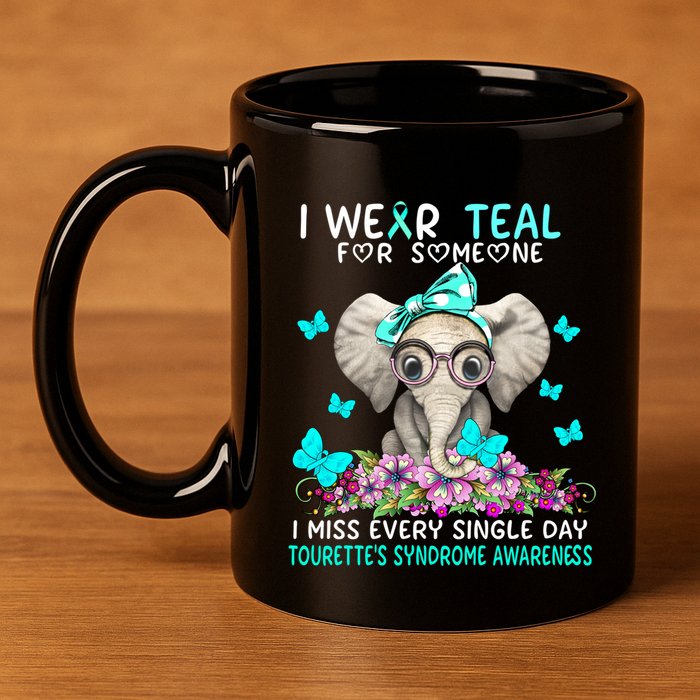 I Miss Every Single Day Tourette's Syndrome Awareness Gift 11oz C Handle Ceramic Mug