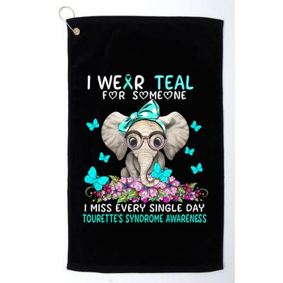 I Miss Every Single Day Tourette's Syndrome Awareness Gift Golf Towel