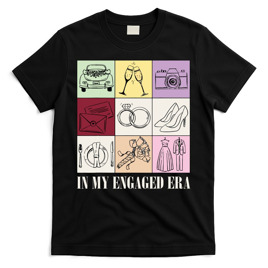 In My Engaged Era Retro Bride Wedding Engagement T-Shirt