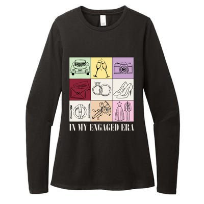 In My Engaged Era Retro Bride Wedding Engagement Womens CVC Long Sleeve Shirt