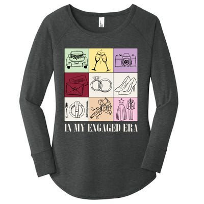 In My Engaged Era Retro Bride Wedding Engagement Women's Perfect Tri Tunic Long Sleeve Shirt