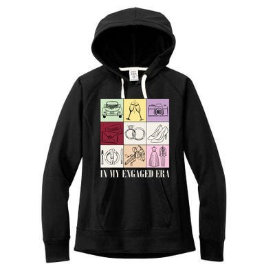 In My Engaged Era Retro Bride Wedding Engagement Women's Fleece Hoodie