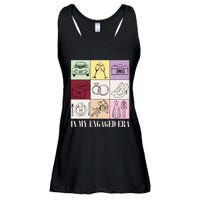 In My Engaged Era Retro Bride Wedding Engagement Ladies Essential Flowy Tank