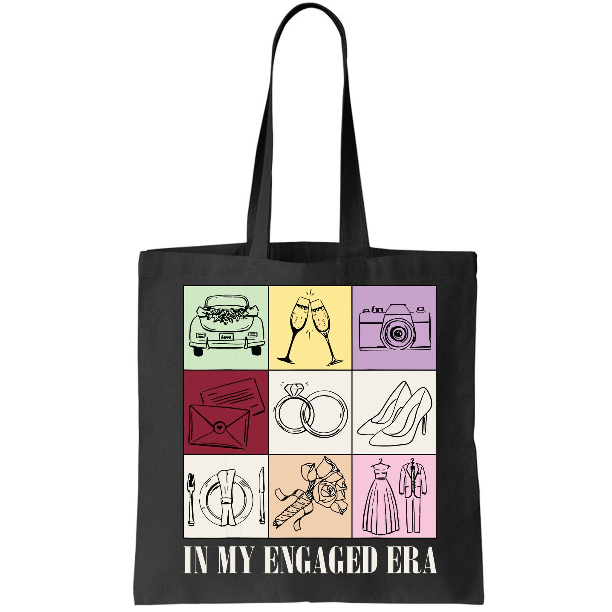 In My Engaged Era Retro Bride Wedding Engagement Bag