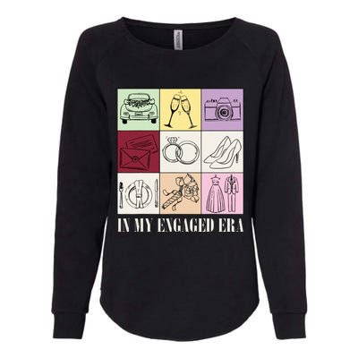 In My Engaged Era Retro Bride Wedding Engagement Womens California Wash Sweatshirt