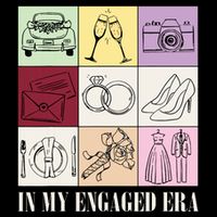 In My Engaged Era Retro Bride Wedding Engagement Baby Bodysuit