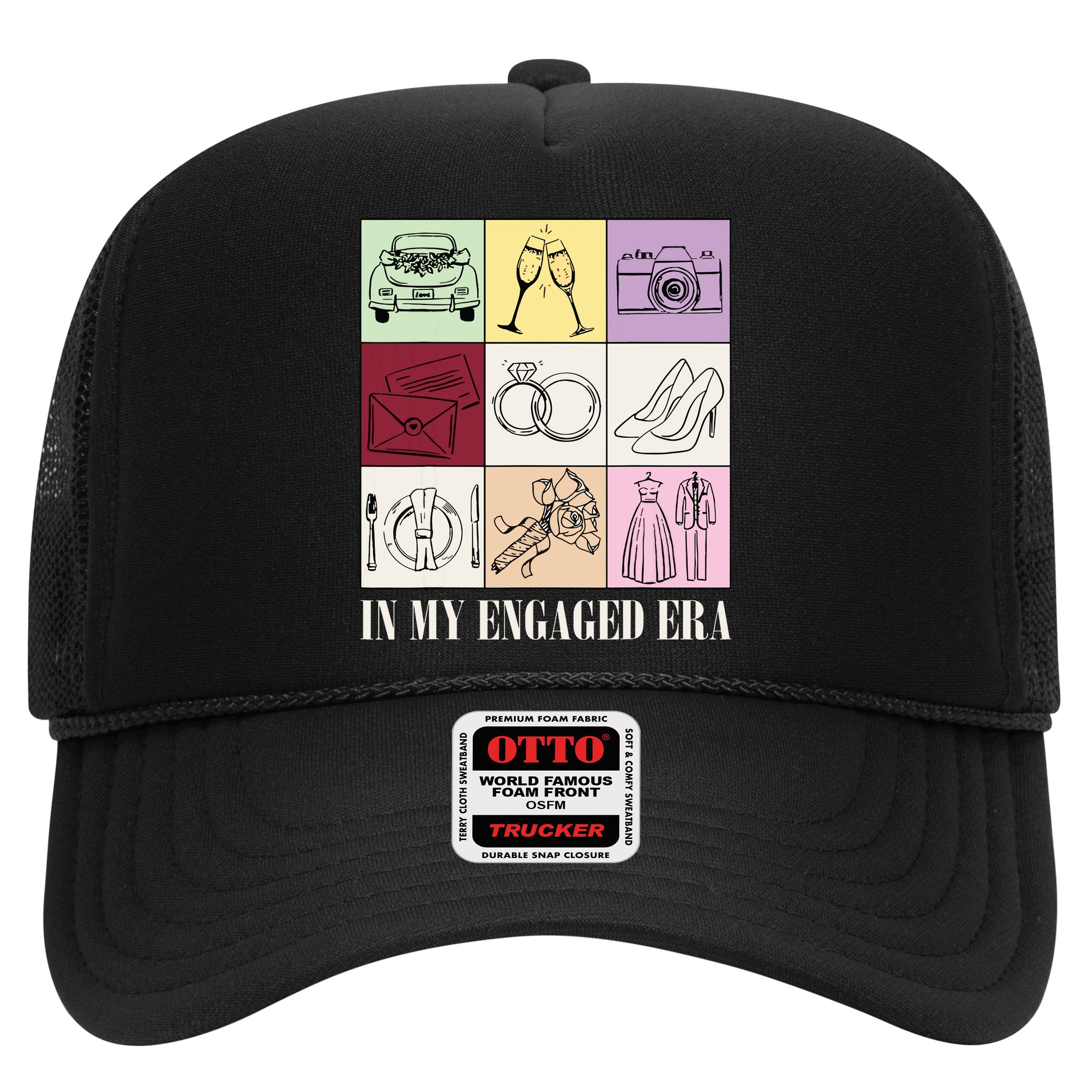 In My Engaged Era Retro Bride Wedding Engagement Hat