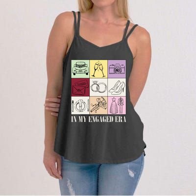 In My Engaged Era Retro Bride Wedding Engagement Women's Strappy Tank