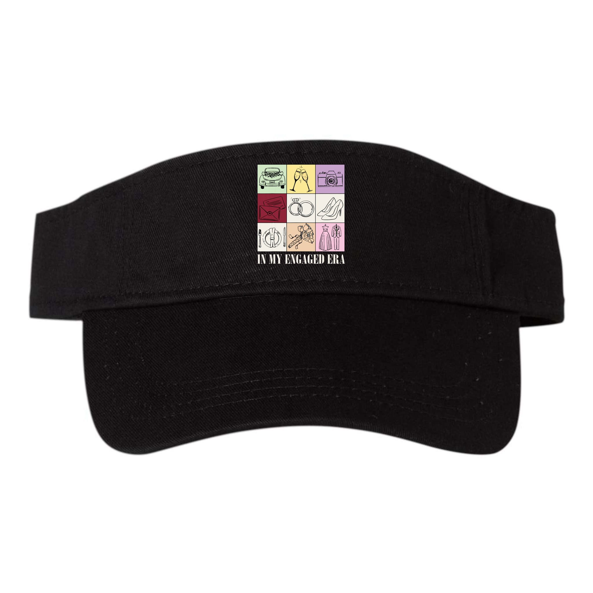 In My Engaged Era Retro Bride Wedding Engagement Visor