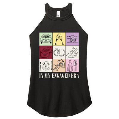 In My Engaged Era Retro Bride Wedding Engagement Women's Perfect Tri Rocker Tank