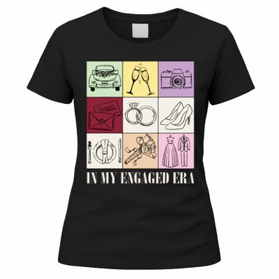 In My Engaged Era Retro Bride Wedding Engagement Women's T-Shirt