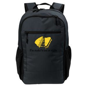 IM MakeN Em At Night Cheese Sandwich Design Daily Commute Backpack