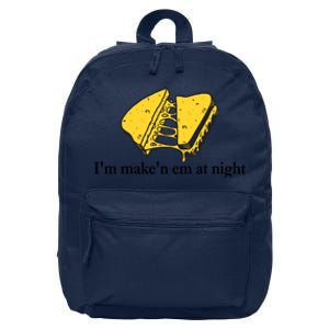 IM MakeN Em At Night Cheese Sandwich Design 16 in Basic Backpack