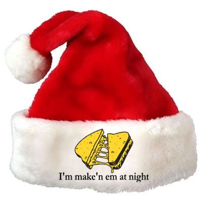 IM MakeN Em At Night Cheese Sandwich Design Premium Christmas Santa Hat