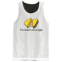 IM MakeN Em At Night Cheese Sandwich Design Mesh Reversible Basketball Jersey Tank