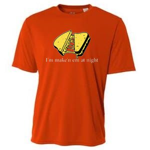 IM MakeN Em At Night Cheese Sandwich Cooling Performance Crew T-Shirt