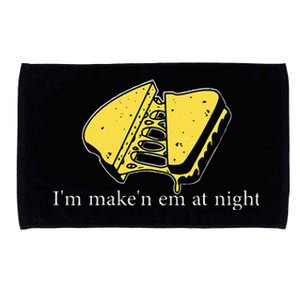 IM MakeN Em At Night Cheese Sandwich Microfiber Hand Towel