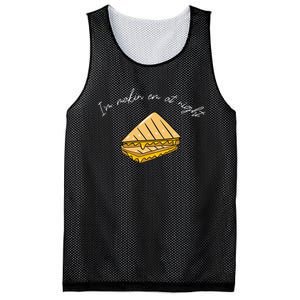 IM MakeN Em At Night Meme Grilled Cheese Sandwich Funny Mesh Reversible Basketball Jersey Tank